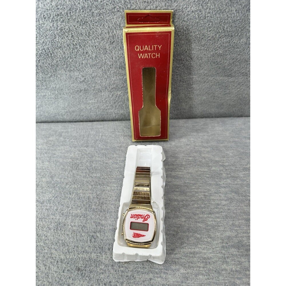 INDIAN Vintage Advertising Gold Tone Quality Digital Mechanical Analog Watch